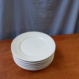Lot de 6 assiettes en porcelaine FD chauvigny