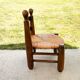 Brutalist children's chair attributed to Charles Dudouyt, 19th century.