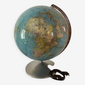 Very large luminous terrestrial globe Hercules 1960