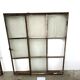 Old steel workshop skylight with opening.