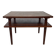 Vintage square coffee table in teak veneer, 1960s design