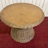 Wicker coffee table