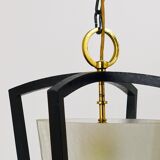 Lanterne suspendue Kalmar Vienna en laiton, style milieu du siècle, Autriche, années 1950