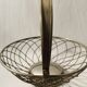 Vintage silver metal fruit basket