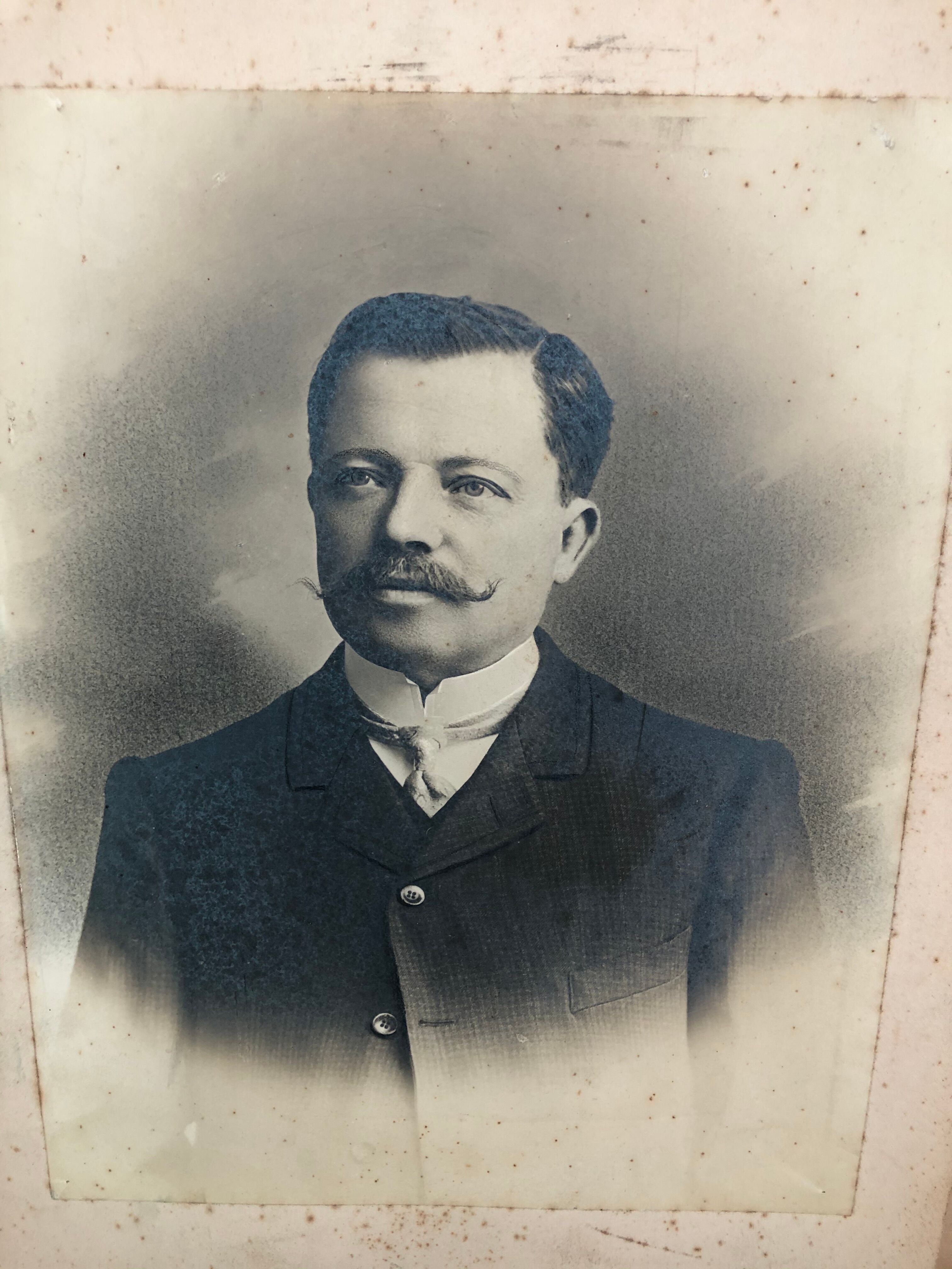 Antique, Old photography, Portrait Man, bourgeoisie, early twentieth, black and white, France