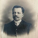 Antique, Old photography, Portrait Man, bourgeoisie, early twentieth, black and white, France