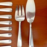 Ravinet d'enfert fish service, 12 place settings with serving cutlery