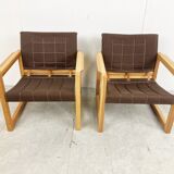Pair of Diana armchairs designed by Karin Mobring for Ikea, 1980s