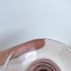 Biot bubble glass candle holder signed purple years 60-70