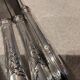 12 silver-plated table knives by Christofle Marly, 24.6cm