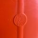 Syla vintage orange plastic round mirror