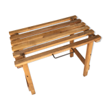 Folding wooden stool