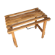 Folding wooden stool