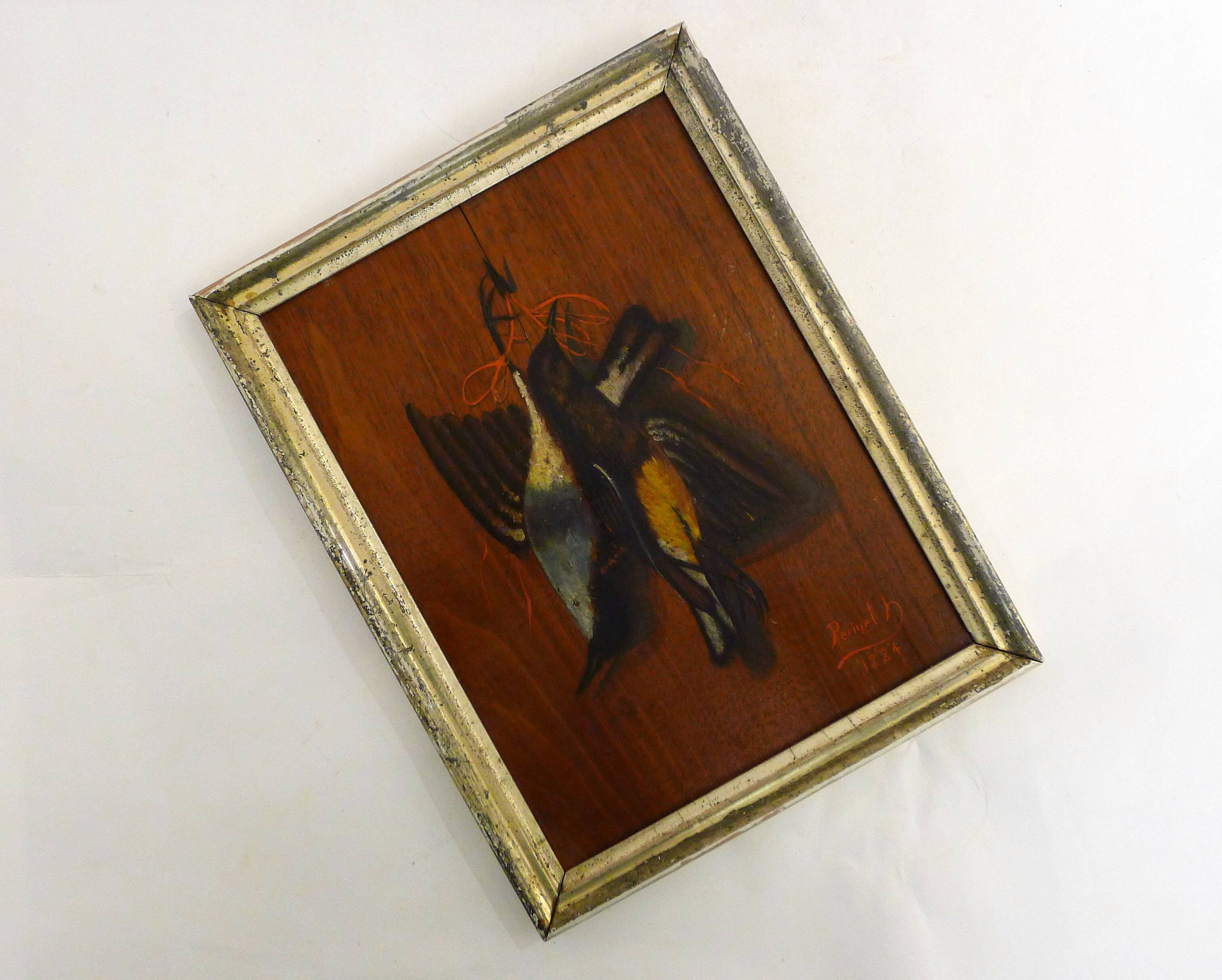 Painting Still Life Birds 1884