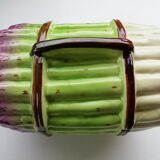 Plat à asperges en barbotine