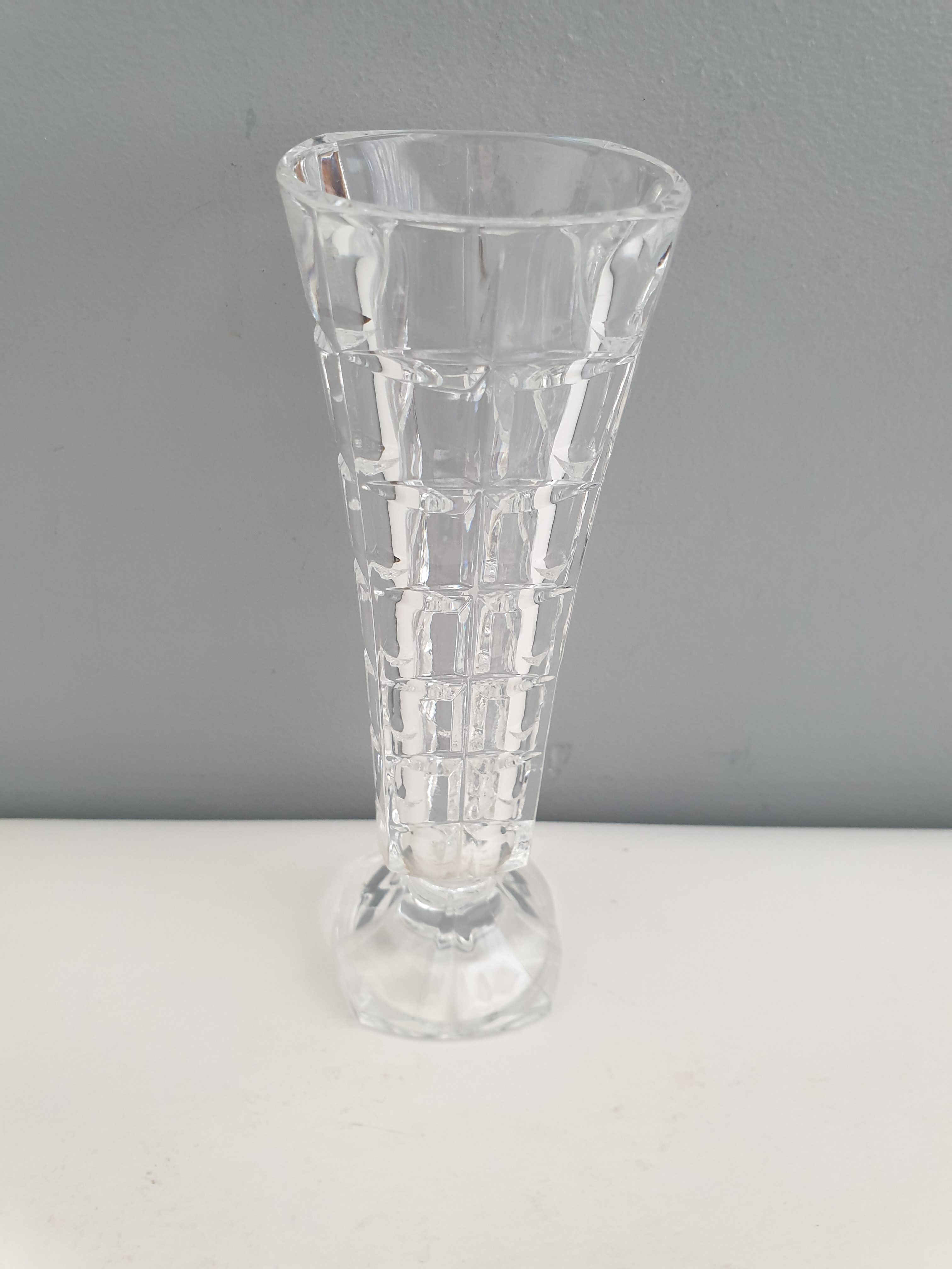 Vintage soliflore cut glass