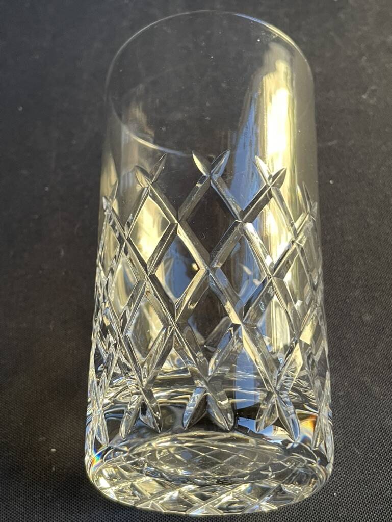4 Large cut crystal glasses – Cristalleries Royales de Champagne