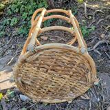 Wicker laundry basket