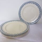 4 vintage dessert plates of Longwy
