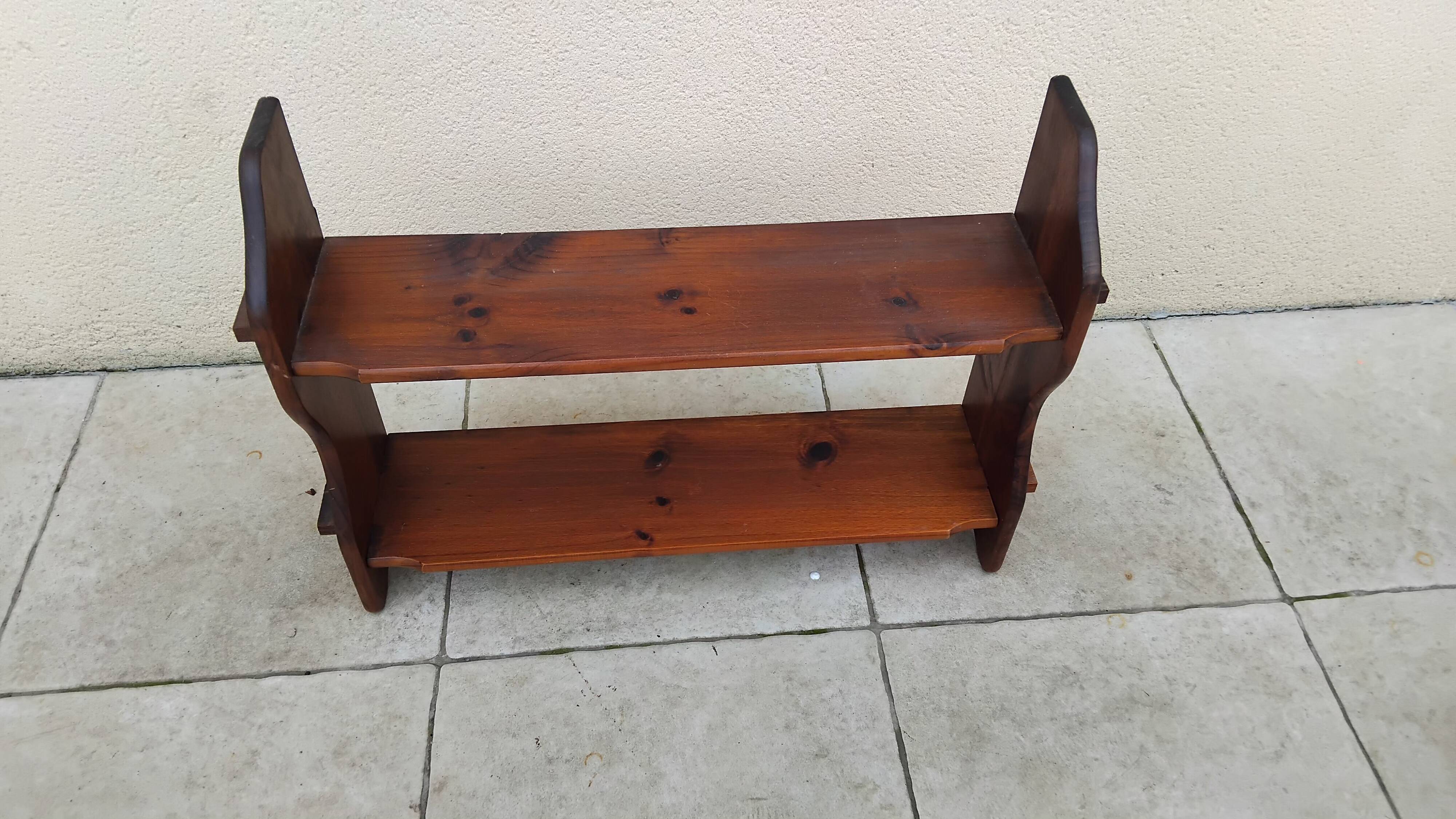Antique wooden wall shelf