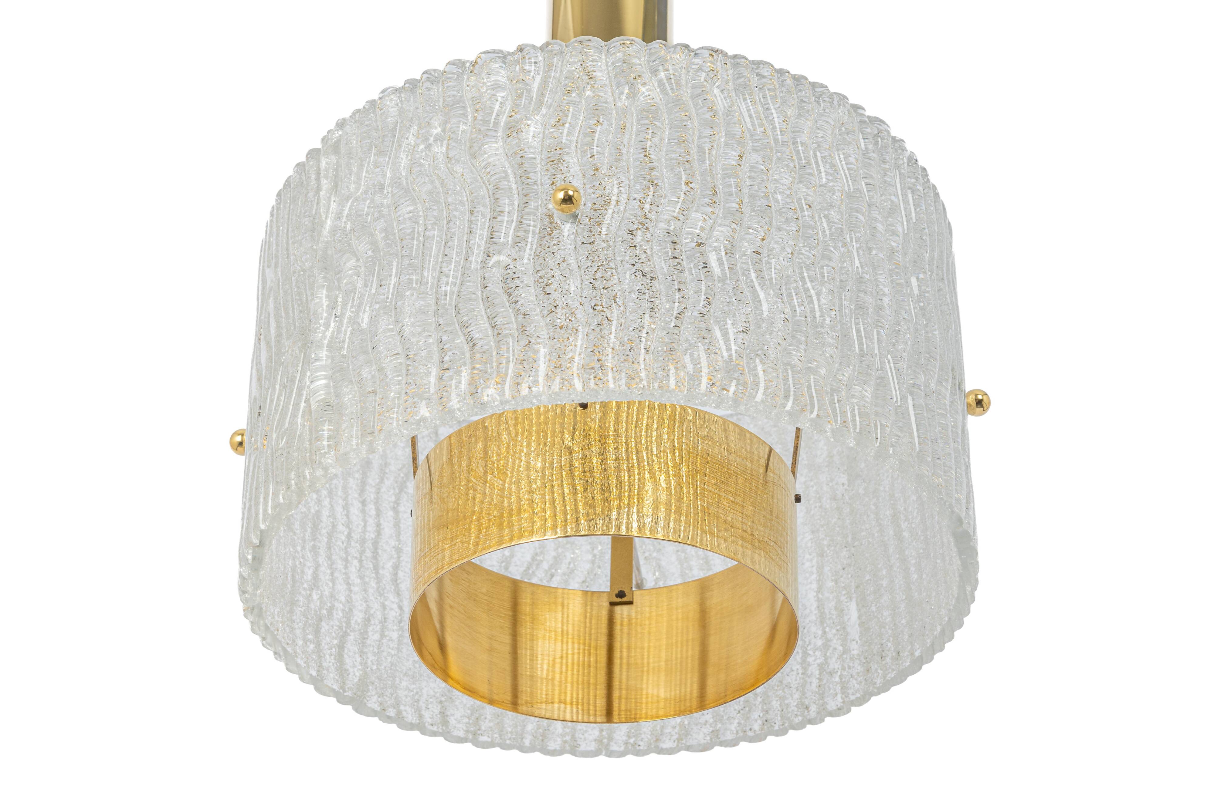 Large Murano hanging lamp by Hillebrand, 1970s