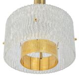 Large Murano hanging lamp by Hillebrand, 1970s