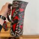 Vintage Ceramic Fat Lava Glass Pitcher