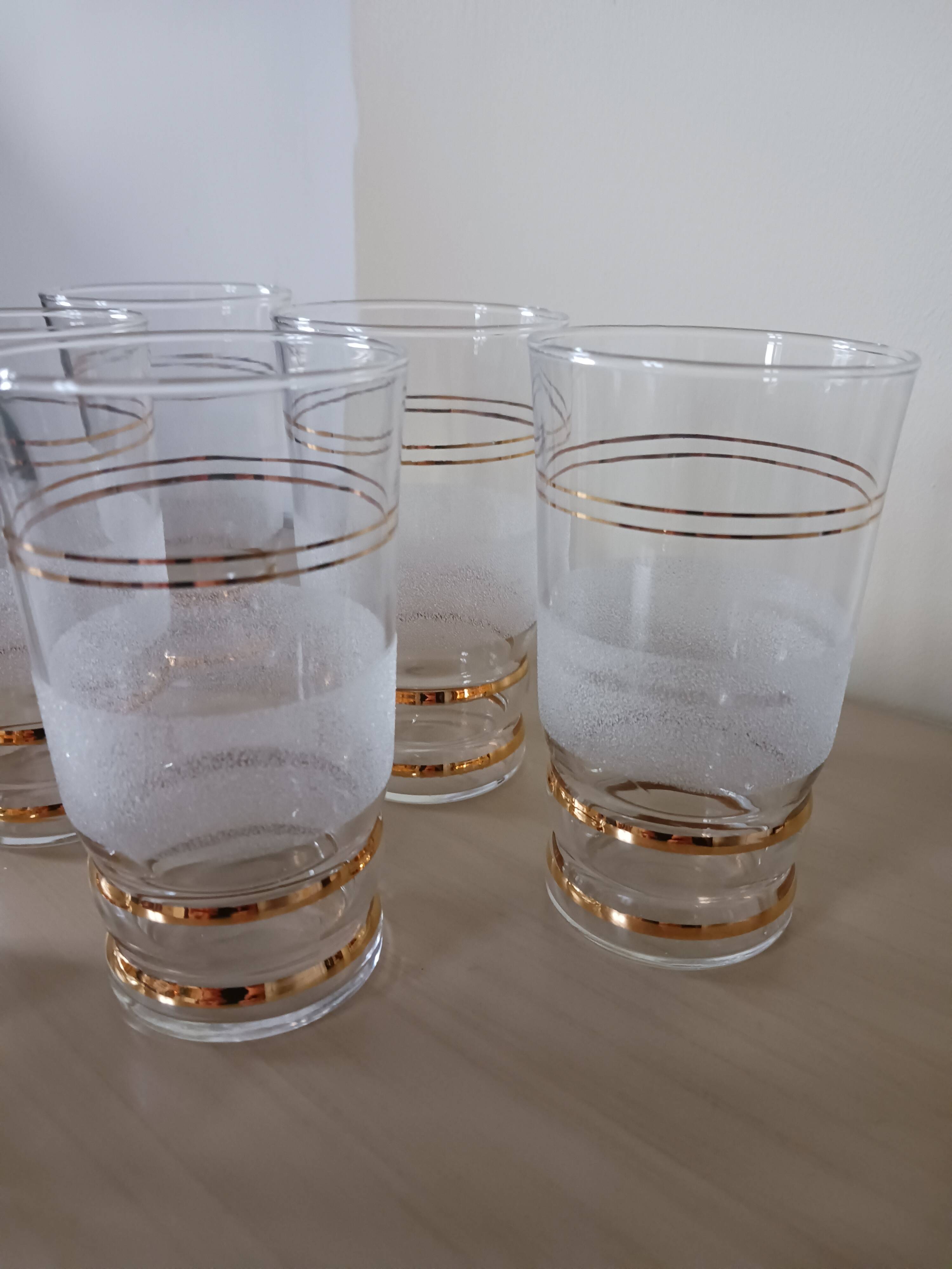Gold and granite glasses, 1950s