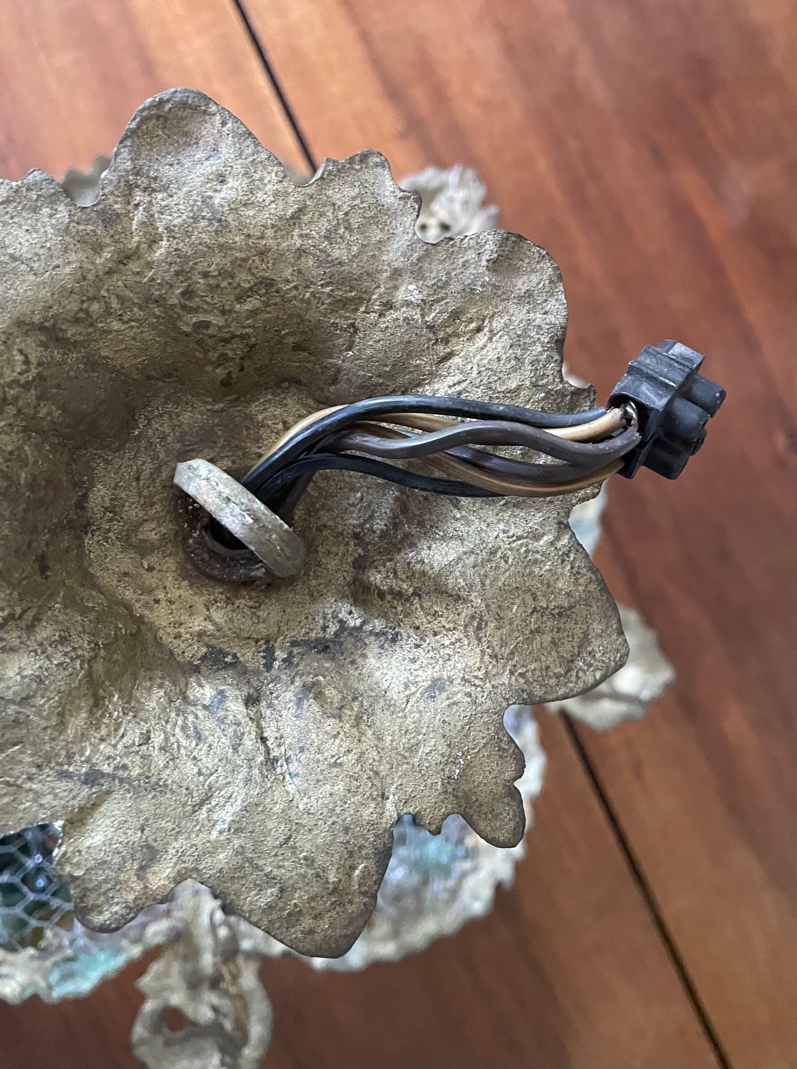 Lustre corbeille grappes de raisin Murano