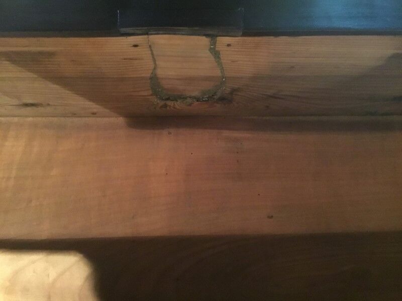 Black chest of drawers