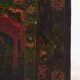 Antique chest painted in pine wood – China, around 1900