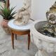Antique Louis xvi style white marble hot water bottle coffee table