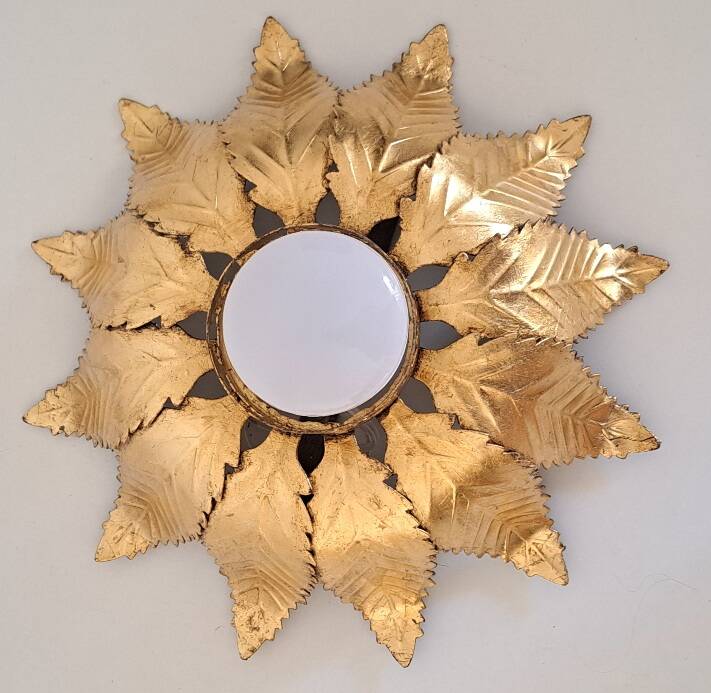 Gold metal ceiling light