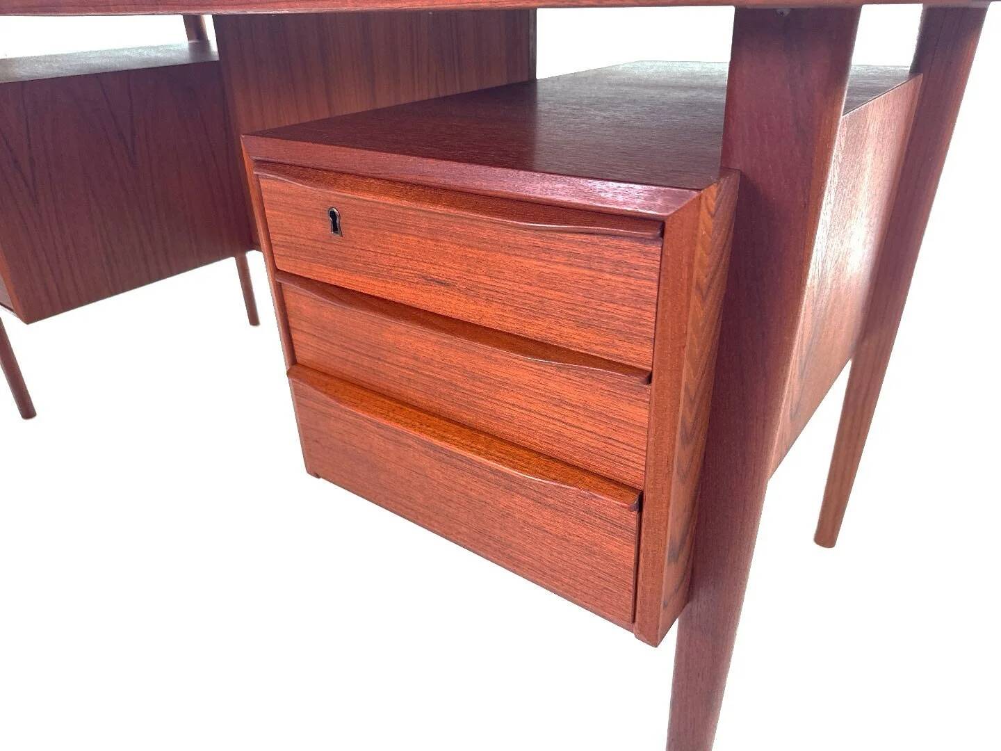 Vintage Danish freestanding desk by Peter Løvig Nielsen