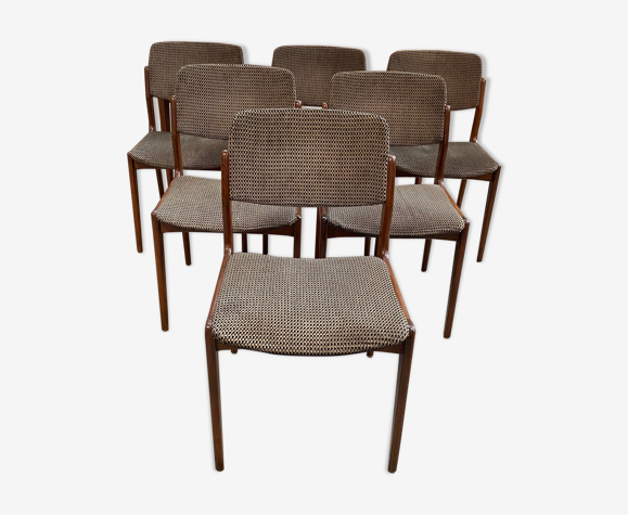 Suite de 6 chaises années 60