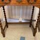 Lady bonheur du day secretary cabinet oak with marquetry and mother-of-pearl