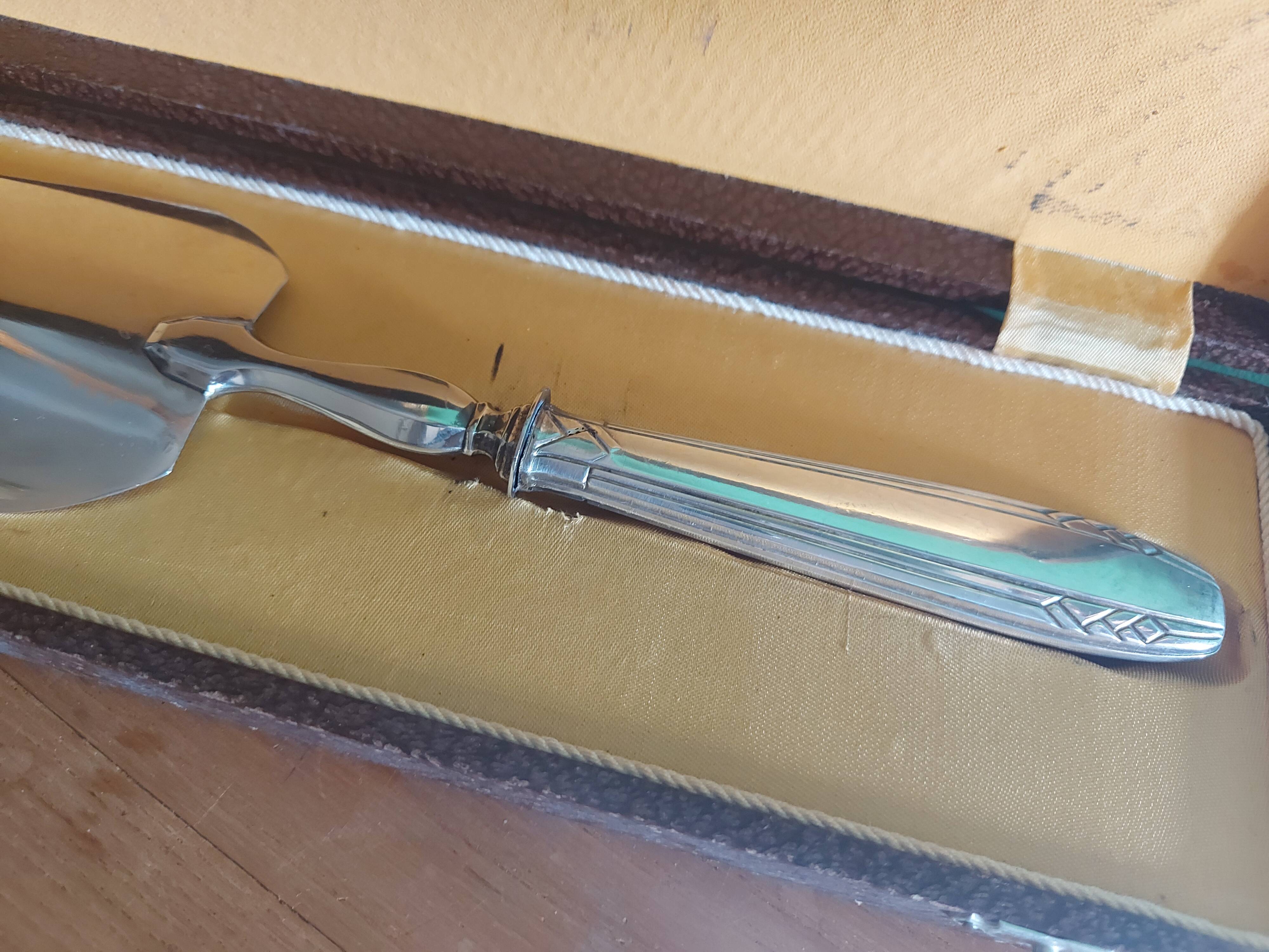 Cake shovel box e silver metal ( POT punch), Piery goldsmith