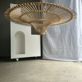 Suspension rattan saucer iron frame D:120 H:60