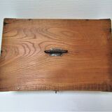 Solid wood box patinated early 20th century