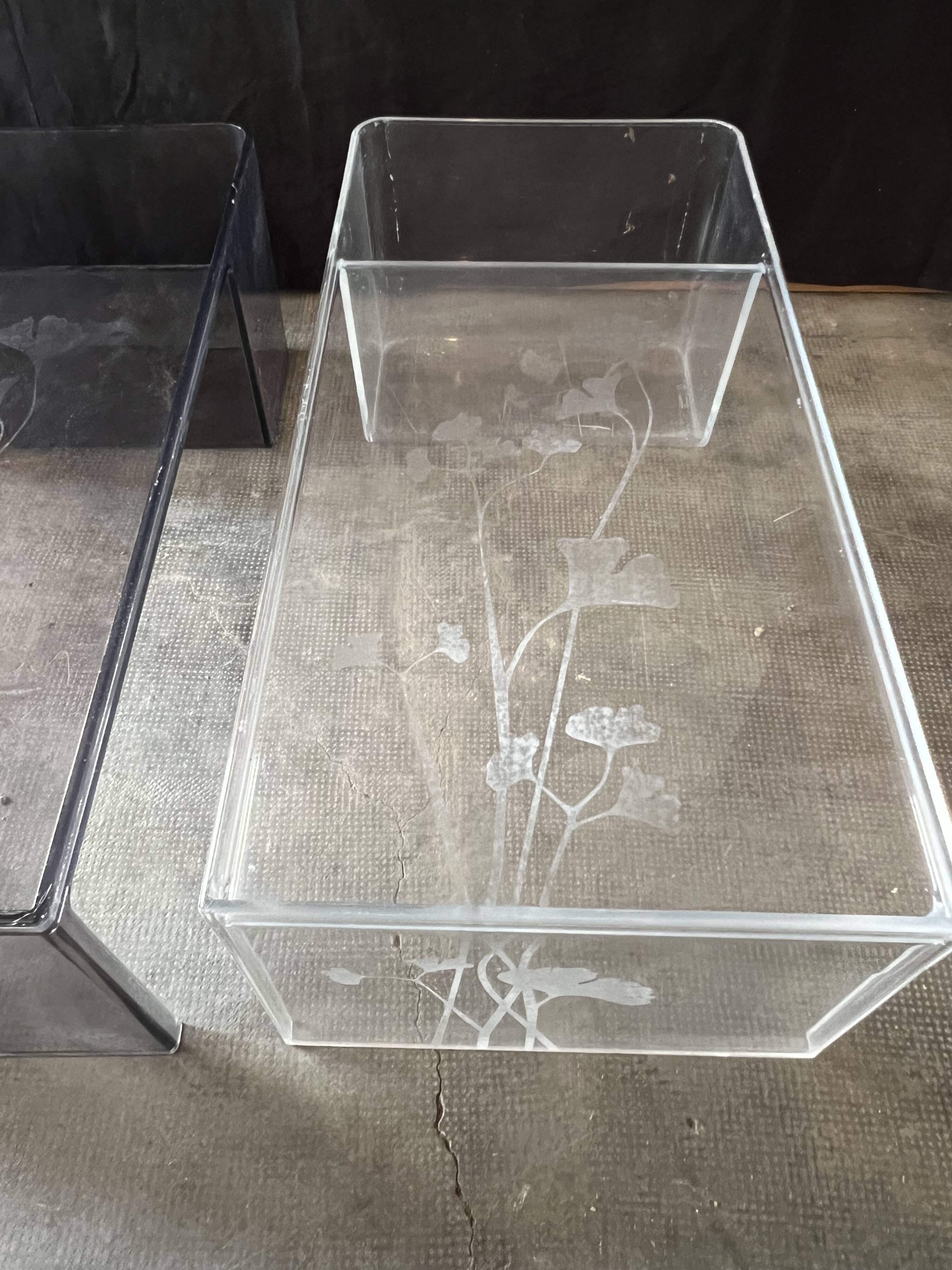 Pair of kartell coffee table