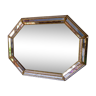 Octagonal mirror with facets  81x60cm