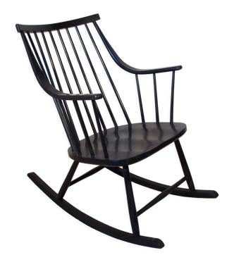 Rockin Chair Chaise à bascule Grandessa vintage de Lena Larsson, 1960
