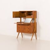 Danish teak secretire with hidden vanity attr. to Poul Volther, 1960s