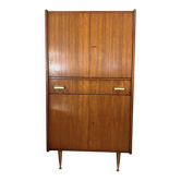 Meuble haut / Cabinet vintage en teck - Style scandinave - Années 60