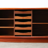 Dyrlund Denmark 1950s drum teak credence