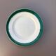 Dessert plates earthenware Digoin Sarreguemines Savoie green/gold, set of 9
