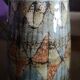 Enamelled ceramic pitcher - Signed Pérot