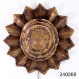 Vintage Brass Flower Wall Lamp by Svend Aage Holm Sørensen for Holm Sørensen & Co, 1960s