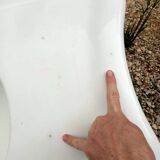 Old pedestal washbasin