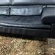 Jori designer sofa in brown leather 3 seats